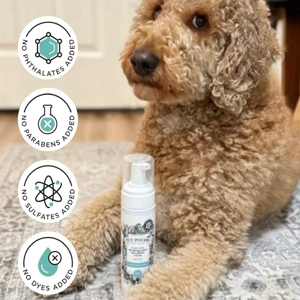 2x Pet-Pourri Rinse Free Dog Shampoo Foam Deodorizing Dry Wash For Pets 6oz Each